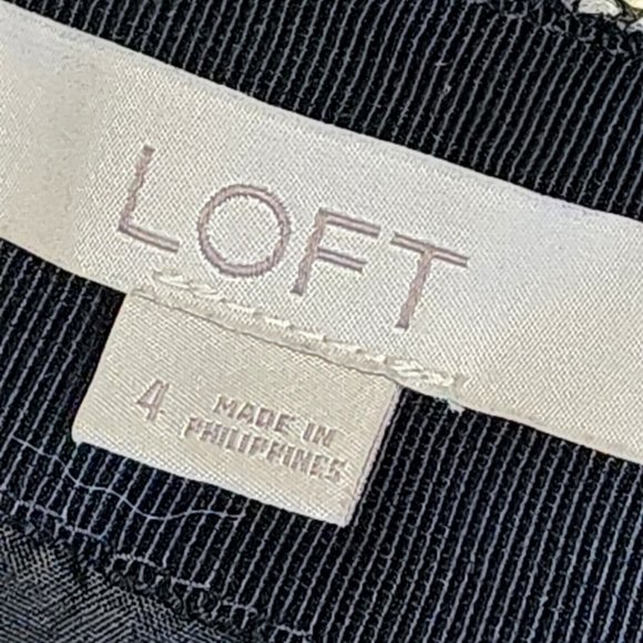 Ann Taylor Loft Skirt Womens Size 4 Orange Gray Black Tweed Side Zipper Pencil - Picture 3 of 5